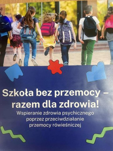 Plakat kampanii Szkoła bez przemocy - razem dla zdrowia