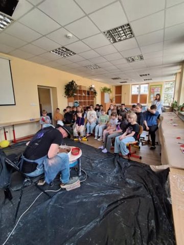 Uczestnicy podczas warsztatów